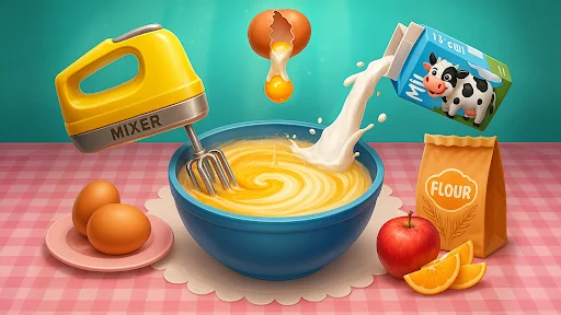 Gameplay screenshot 1 from Cake Maker DIY: Baking Games - Role Playing game